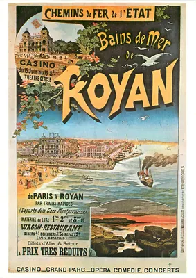 Banhos de Mar de Royan — Chemins de Fer de l'État — Éditions MIC MAX