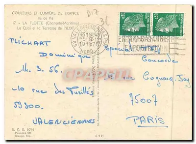 A Terrasse de l'Ilot — Hotel-Restaurante l'Ilot — Edições Jean-Jaurès — Verso