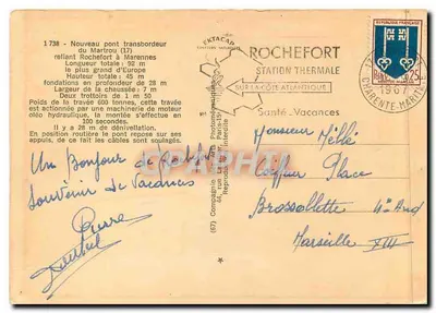 Most przewozowy w Rochefort — Martrou do Marennes — Wydawca EKTACAD — Rewers