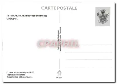 Marignane — Aeroporto — Club Carophile Marignanais — Verso