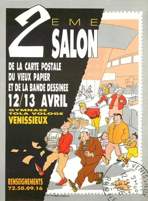 2º Salão da Carta Postal e da Banda Desenhada — Venissieux — Dirat/Nemo