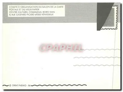 2º Salão da Carta Postal e da Banda Desenhada — Venissieux — Dirat/Nemo — Verso
