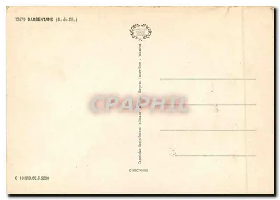 Barbentane — widok panoramiczny i zabytki — Wydawca Mâcon — Rewers
