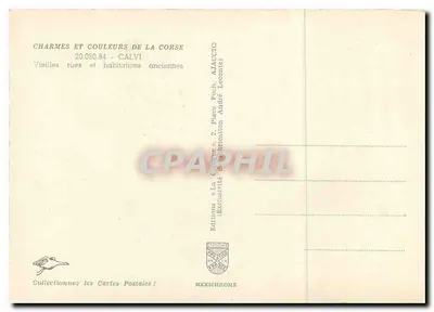Calvi — Velhas ruas e antigas habitações — IRIS — Verso