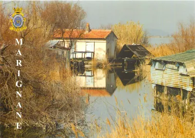 Marignane — Cabana de pescador no bairro do Estéou no Lago de Bolmon — Mairie Marignane
