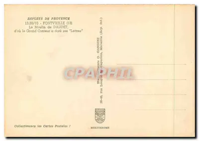 A Moinha de Daudet — Fontvieille (13) — Editor Mexichrome — Verso
