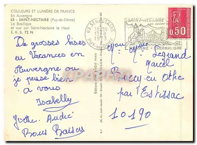 Saint-Nectaire le Haut — Basílica — Éditions Jean-Jaures — Verso