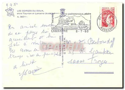 As GORGES do DOUX — entre Tournon e Lamastre — Éditions CELLARD — Verso