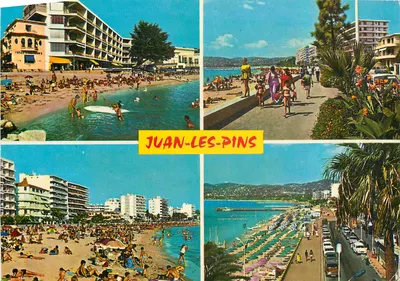 Juan-les-Pins — vista da praia, dos hotéis e do porto — S.E.P.T. Éditions
