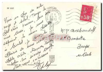 Neve e Sol — Editor IRIS, n° PP 3237 — Verso