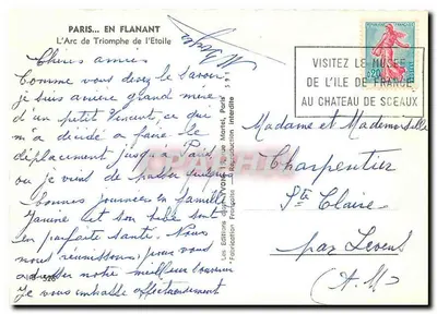 Arc de Triomphe — Paryż — Wydawnictwo Étoile, nr 528 — Rewers