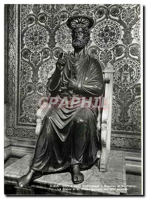 Estatua de São Pedro — Basílica de São Pedro — Cidade do Vaticano