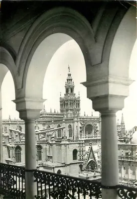 Sevilha — Vista parcial da Catedral — Edições Arbeloa, n°1003