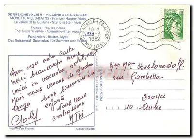 Canyon de la Guisane — Mont-Blanc — IRIS — Verso