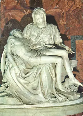A Pietà de Michelangelo — Basílica de São Pedro — editor MA. PI. R. n° 118