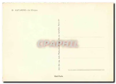 Gavarnie - O Circo — editor Cap — Verso