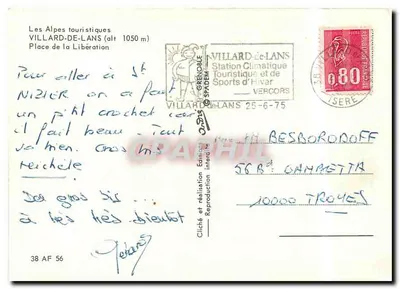 Villard-de-Lans — Plac Wolności — wydawca Cliché i realizacja SPADÈM — Rewers