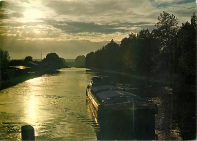 O Canal do Midi — vista ao entardecer — Éditions La Gigogne, n° 47.001.49