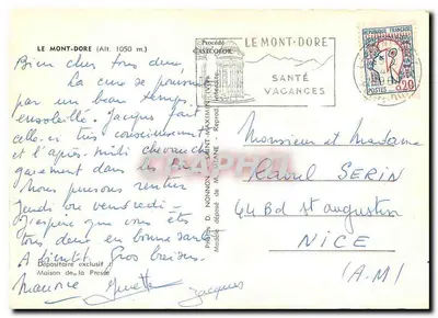 Mont-Dore: Dzień kurysty... — Wydawca: Dom Prasy, numer serii nie widoczny — Rewers