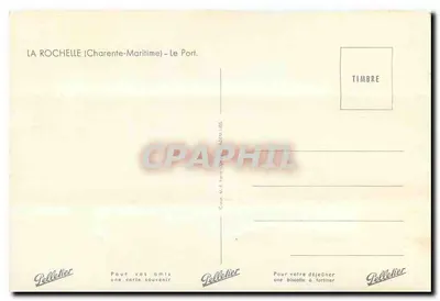La Rochelle (Charente-Maritime) — O Porto — Pelleterier — Verso