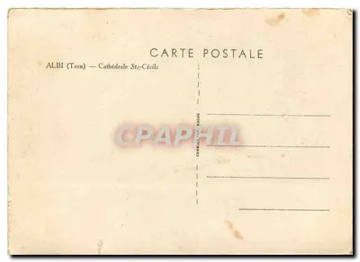 Albi — Catedral Santa Cecília — Editor Combice et Magon — Verso