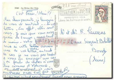 Vacas em um campo — edição IRIS — série 2643 — Verso