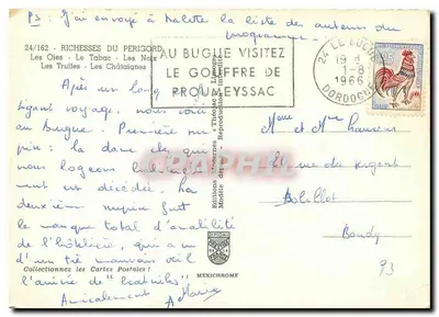 Bogactwa Périgordu — Wydawnictwo Modernes & Théodore Pellisoud — Rewers