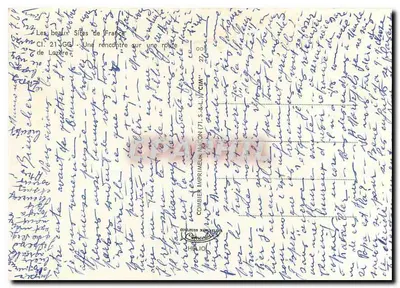 Spotkanie na drodze w Lozère — Piękne miejsca Francji — CI. 21 GG — wydawca CIM — Rewers