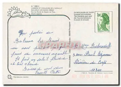 Balaruc les Bains — Diversos aspectos — Edições DINO — Verso