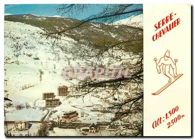 Serre-Chevalier — vista panorâmica nevada — Edições Airel