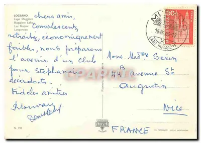 Locarno — Jezioro Maggiore — Wydawca Sabrina, nr 794 — Rewers