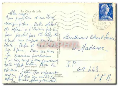 Ansicht der Jadeküste — Saint-Brevin (Loire-Atlantique) — J. Cacké — Rückseite