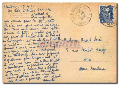 Cherbourg — Obra Portuária — Alex — Verso