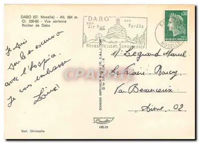 Rocher de Dabo — Widok z powietrza — Cing — Rewers