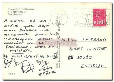 Chamrousse (38-Isère) — Ogólny widok — Wydanie zabronione — Rewers