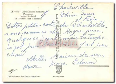 La Tendrière aux Vanneaux — Muzeum Rimbauda — Wydawnictwo Hachette — Rewers