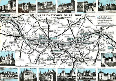 Os Castelos da Loire — Estudo de itinerários — Edições de Arte « Yvonn »