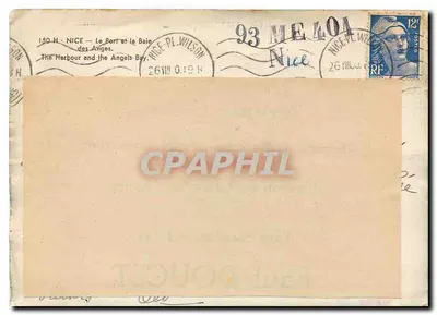 Nice — Port i Zatoka Aniołów — Wydawca H. Wilson, n° 150 H — Rewers