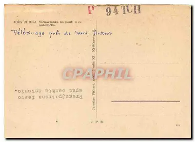 Pilgrimage to Saint-Antonio — J. P. 24 — J. Pithart — Back