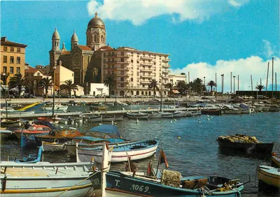 Saint-Raphaël — Um Canto do Porto e a Catedral — Éditions d'Art Montluel