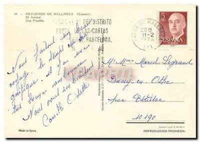 El Arenal i Can Pastilla — Majorka — wydawca Postal de las Cartas — Rewers