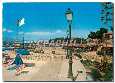 Bilhete postal moderno A Costa Azul Cabo de Antibes Juan les Pins chique e pitoresco de Juan