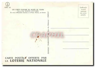 Ex-voto d'Alexandre Goubau et d'Anne Antoni, sa femme — Ex-voto d'Alexandre Goubau et d'Anne Antoni, sa femme — Éditions « Publicité » Paris — Verso