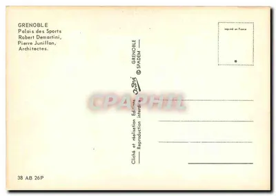Grenoble — Pałac Sportowy — Wydawnictwo Interdite — Rewers