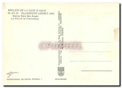 Marina Baie des Anges — O Porto e o Commodore — IRIS — Verso