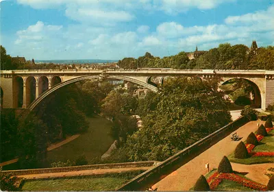 Ponte Adolphe — Luxemburgo — Editor E. A. Schneack, n° 1164