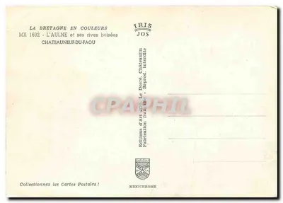 Châteauneuf-du-Faou — L'Aulne e suas margens arborizadas — Éditions d'Art JOS — Verso