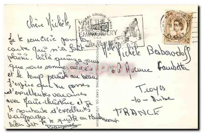 Brighton — The West Pier, Brighton Beach, The Boating Pool, The Sunken Garden — Photographic Printing Card Co. Ltd. — Verso