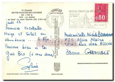 Notre-Dame-de-Bellecombe — stacja narciarska — HUMICAP — Rewers