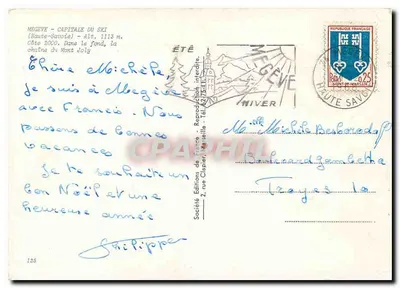 Mégeve — Capital do Esqui — chalé do Mont Joly — Éditions de France — Verso